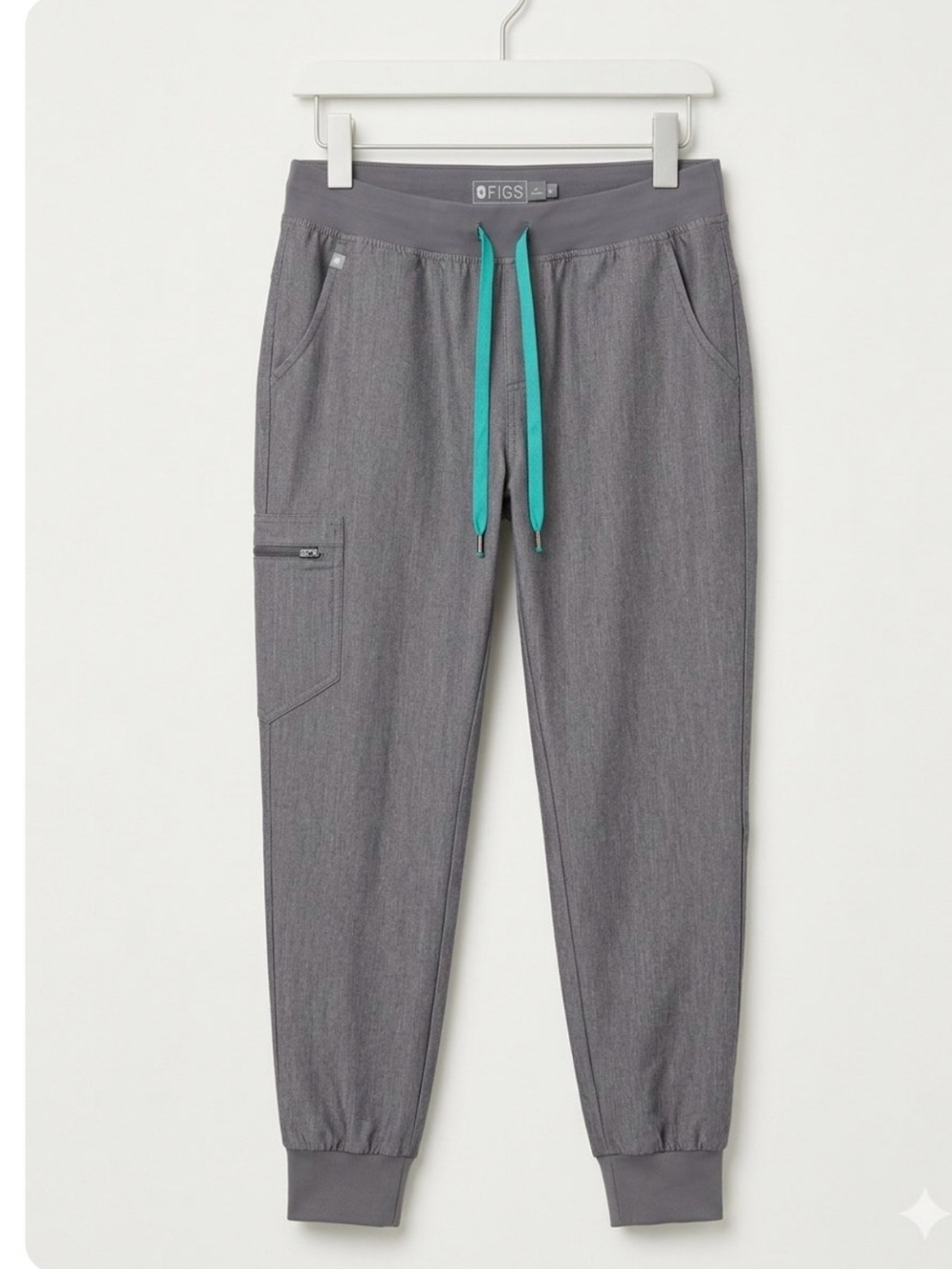 Figs Zamora size S jogger graphite Heather gray scrub pants